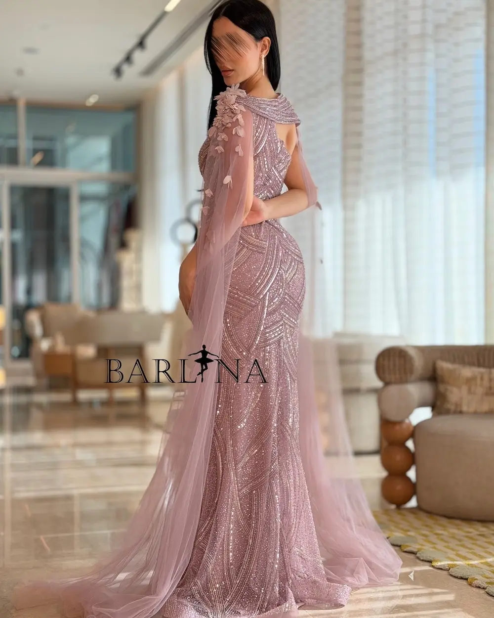 open lace back dress Stylish Hot Pink Dress