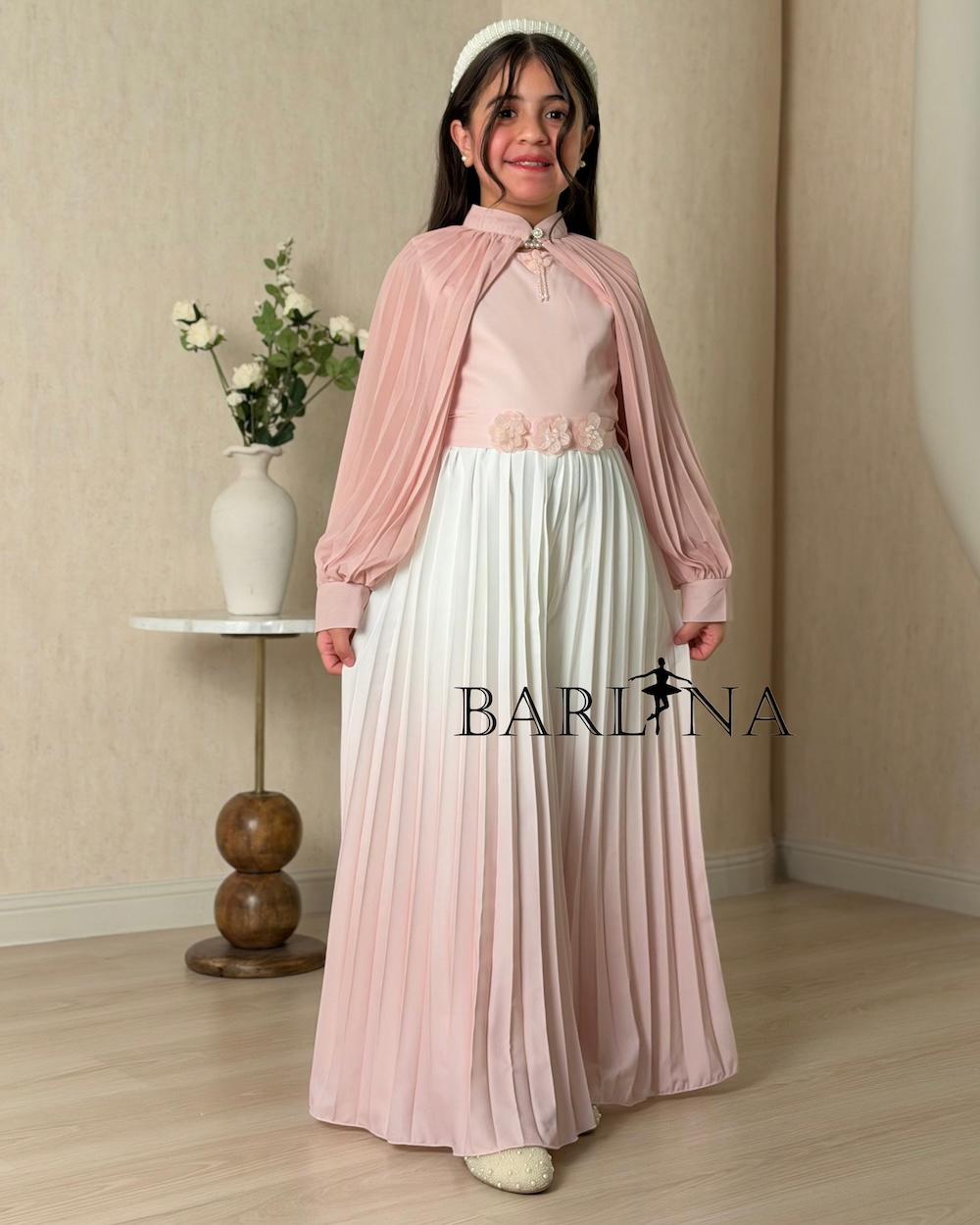 Girls' two-piece jumpsuit in color gradients