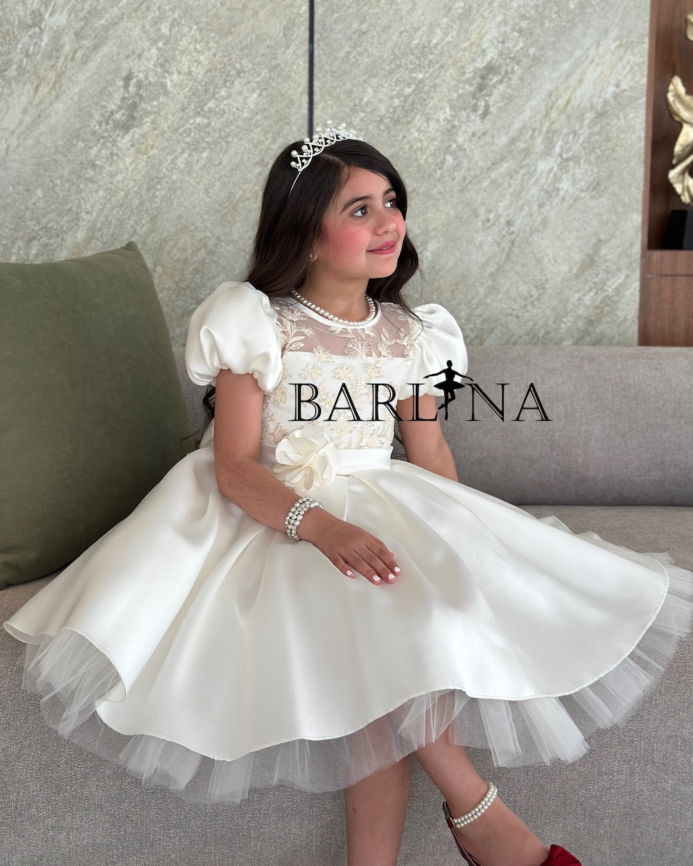 Short White Dress With Puff Sleeves Square Neck Lace Short Puff Sleeve Dress   Exlura