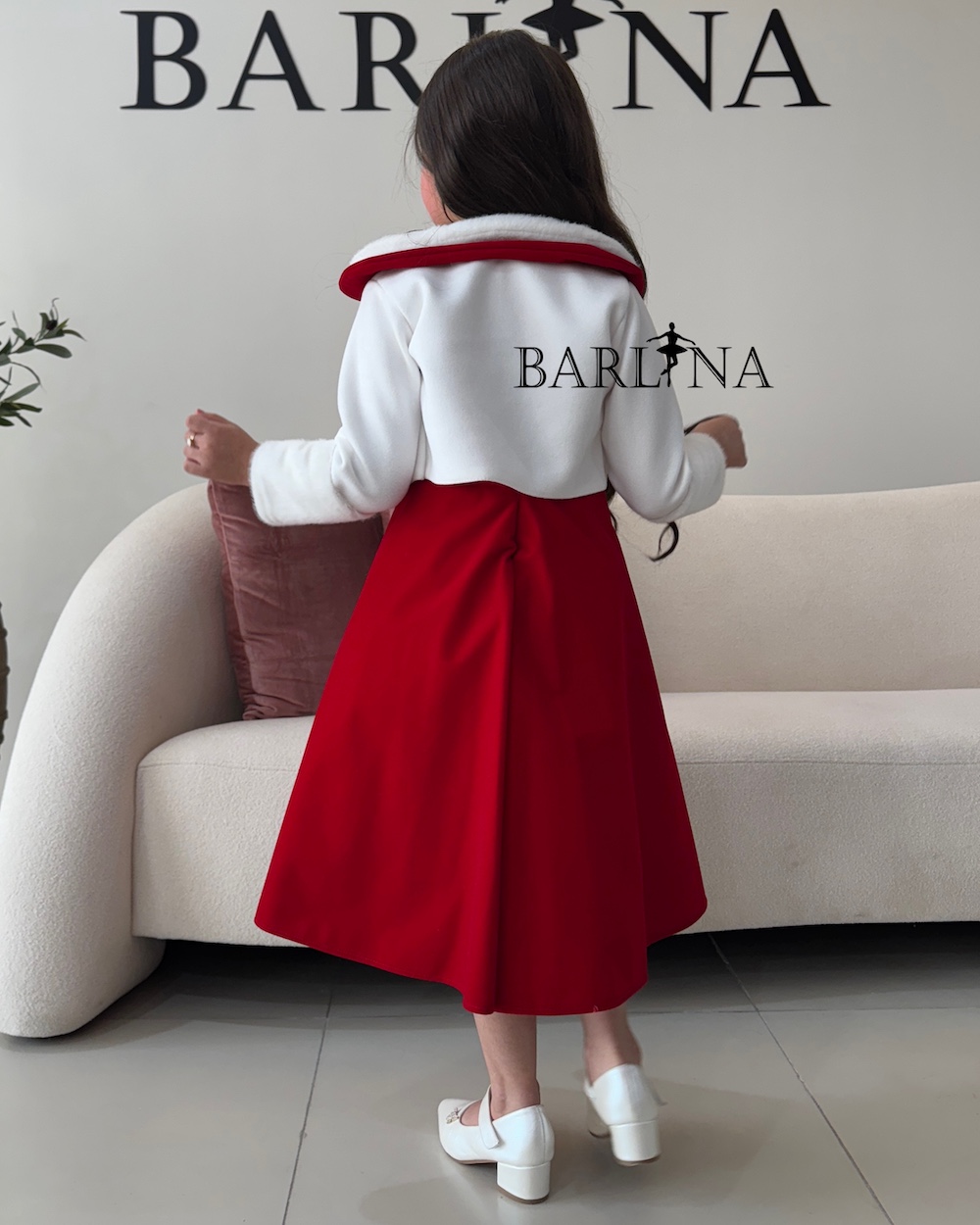 strapless open back dress Cinder Crop Jacket Red main image 0