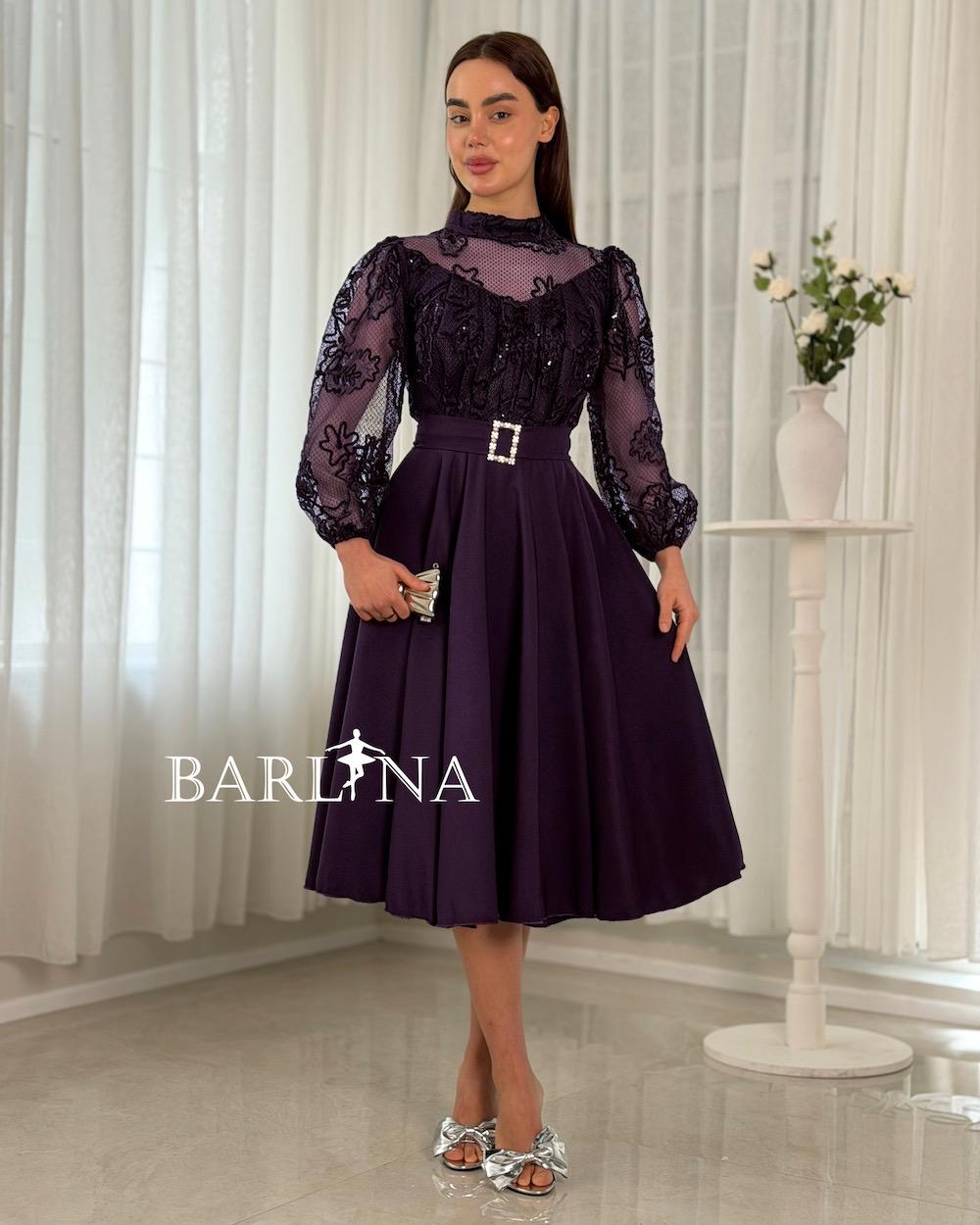 A soft dress with beaded lace