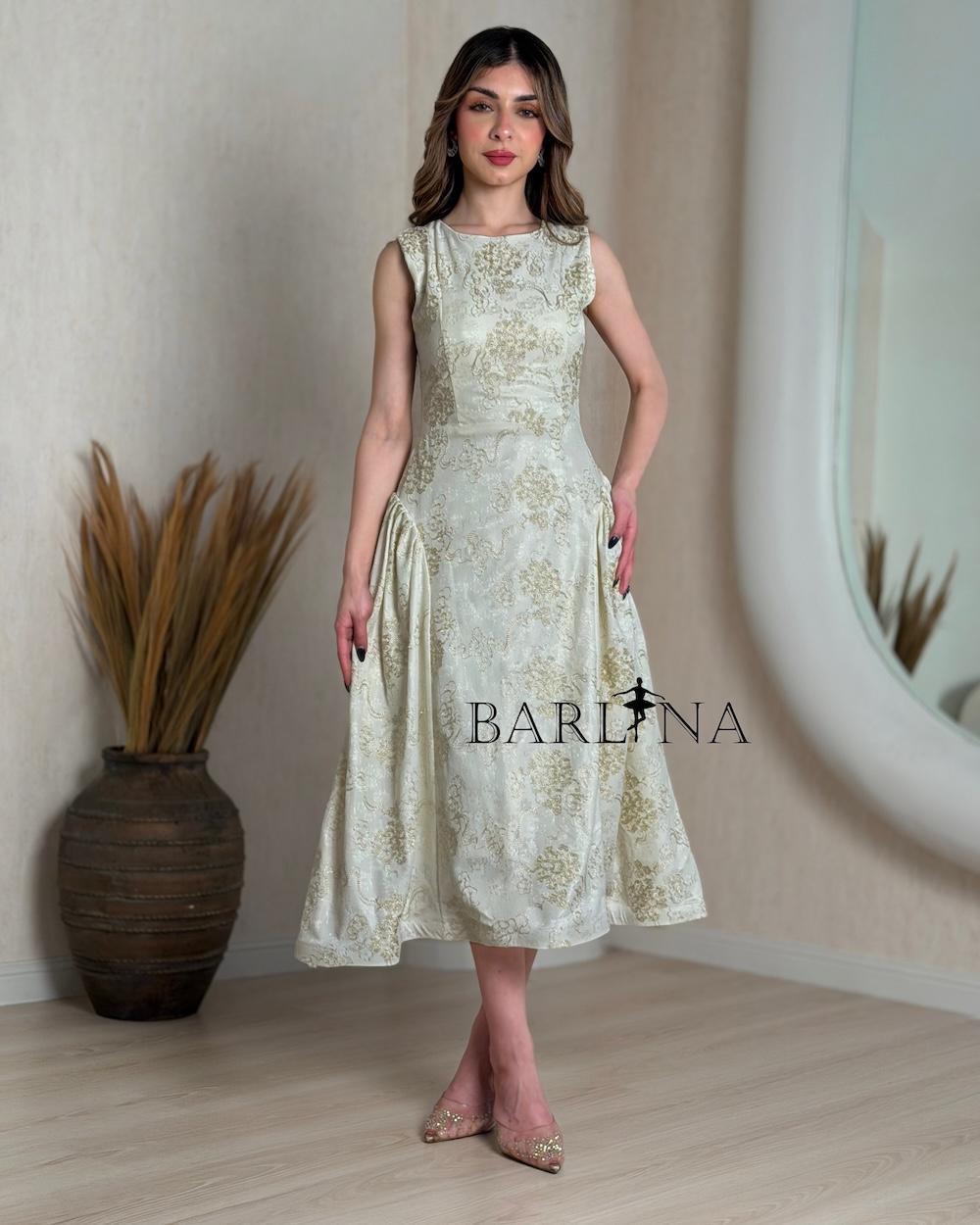 Off white lace dress with an elegant design