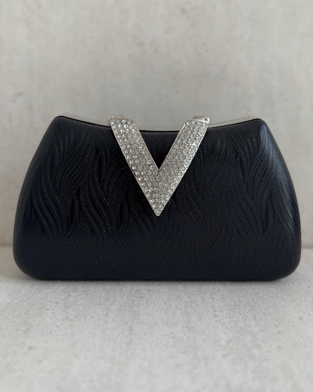 An elegant bag with a soft textured pattern