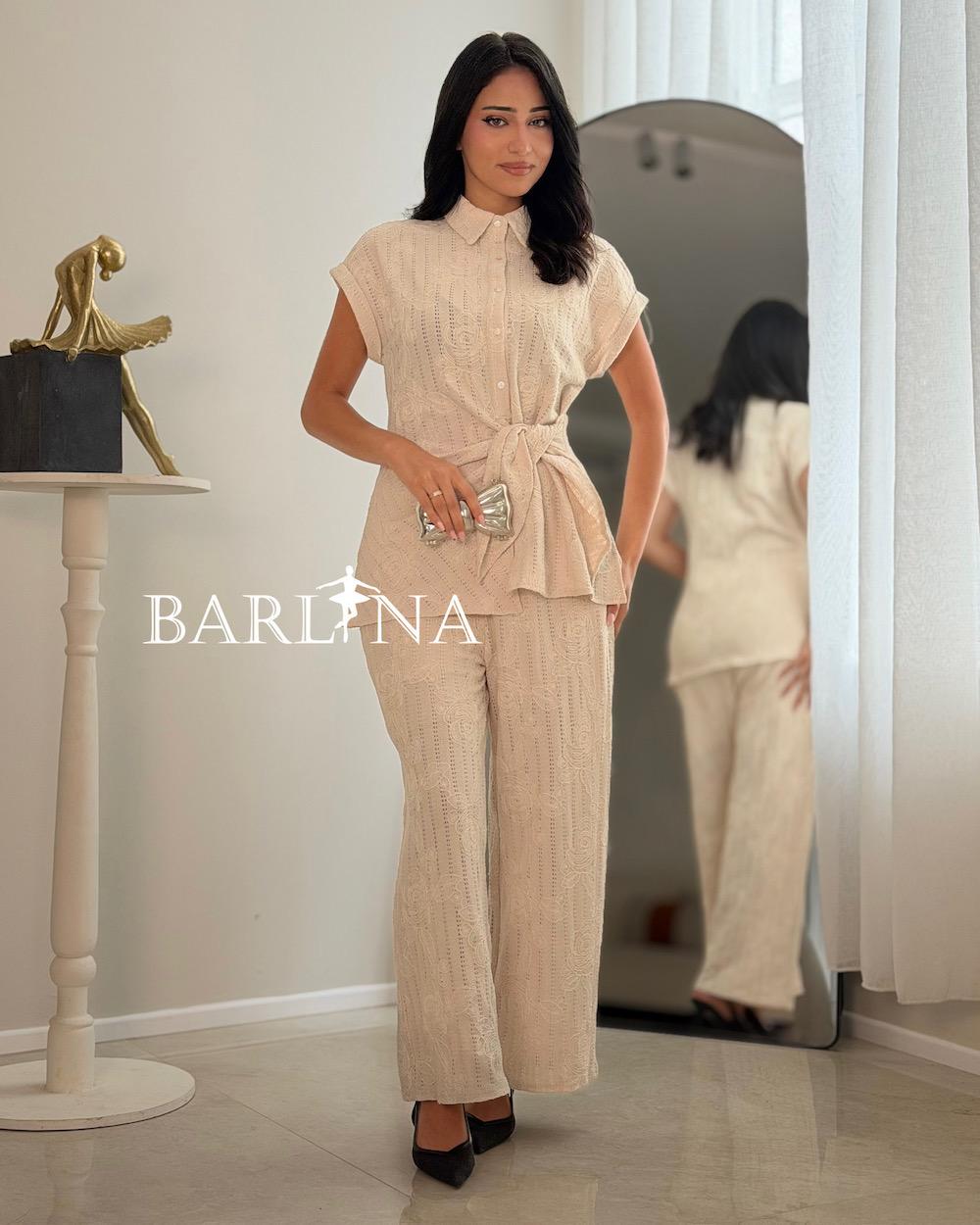 A soft and elegant lace pajama set