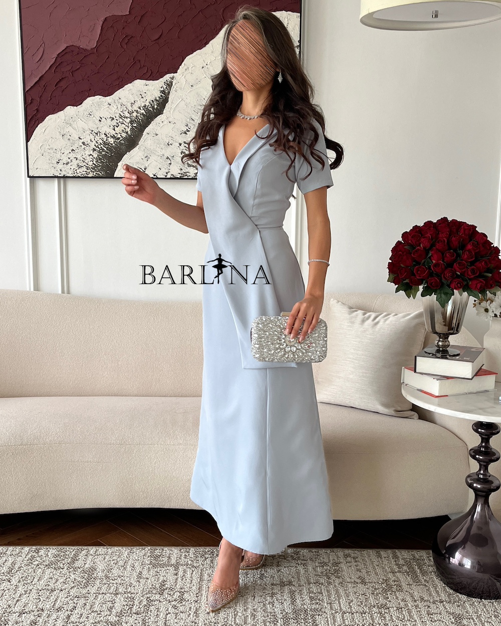 white christmas dresses CLASSIC SOFT SATIN A-LINE DRESS CD7469W main image 0