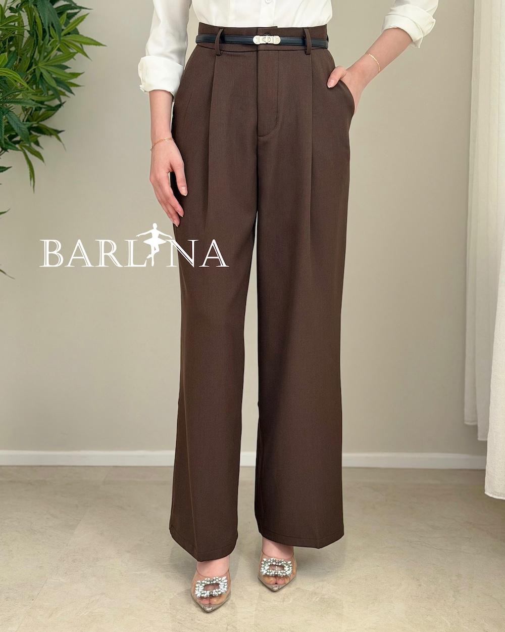 Stylish women's trousers with front pleats