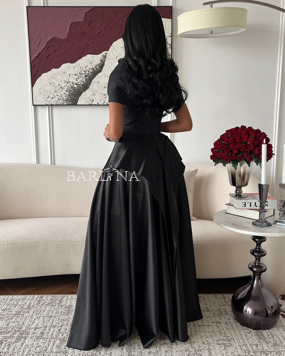 sachin and babi light blue dress Luxury Gorgeous Black See Through Evening Dresses 2020 Sheath Fit High Neck  Long Sleeve Rhinestone Beading Floor Length Long Ruffle Formal Dresses