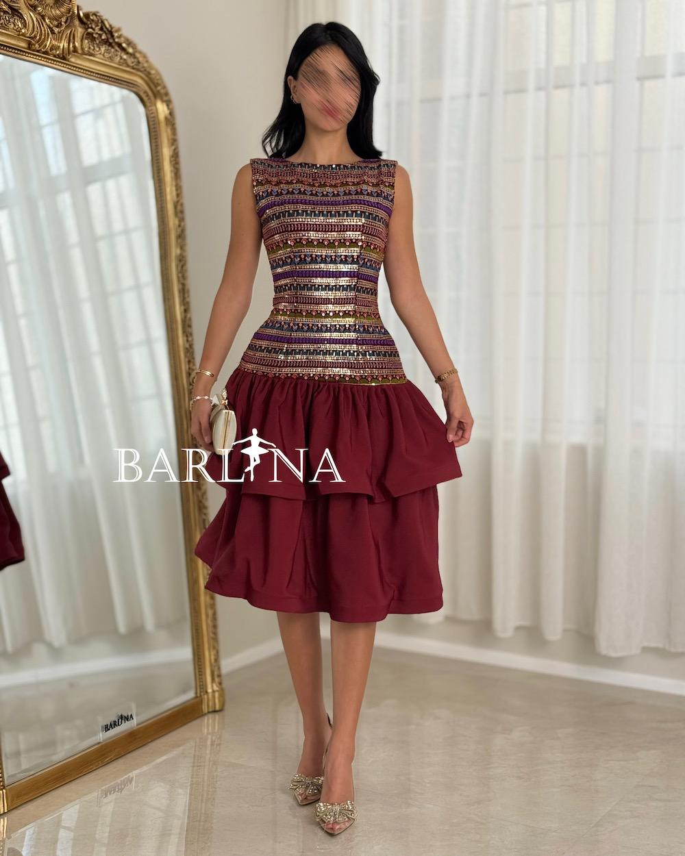Layered dress with traditional embroidery