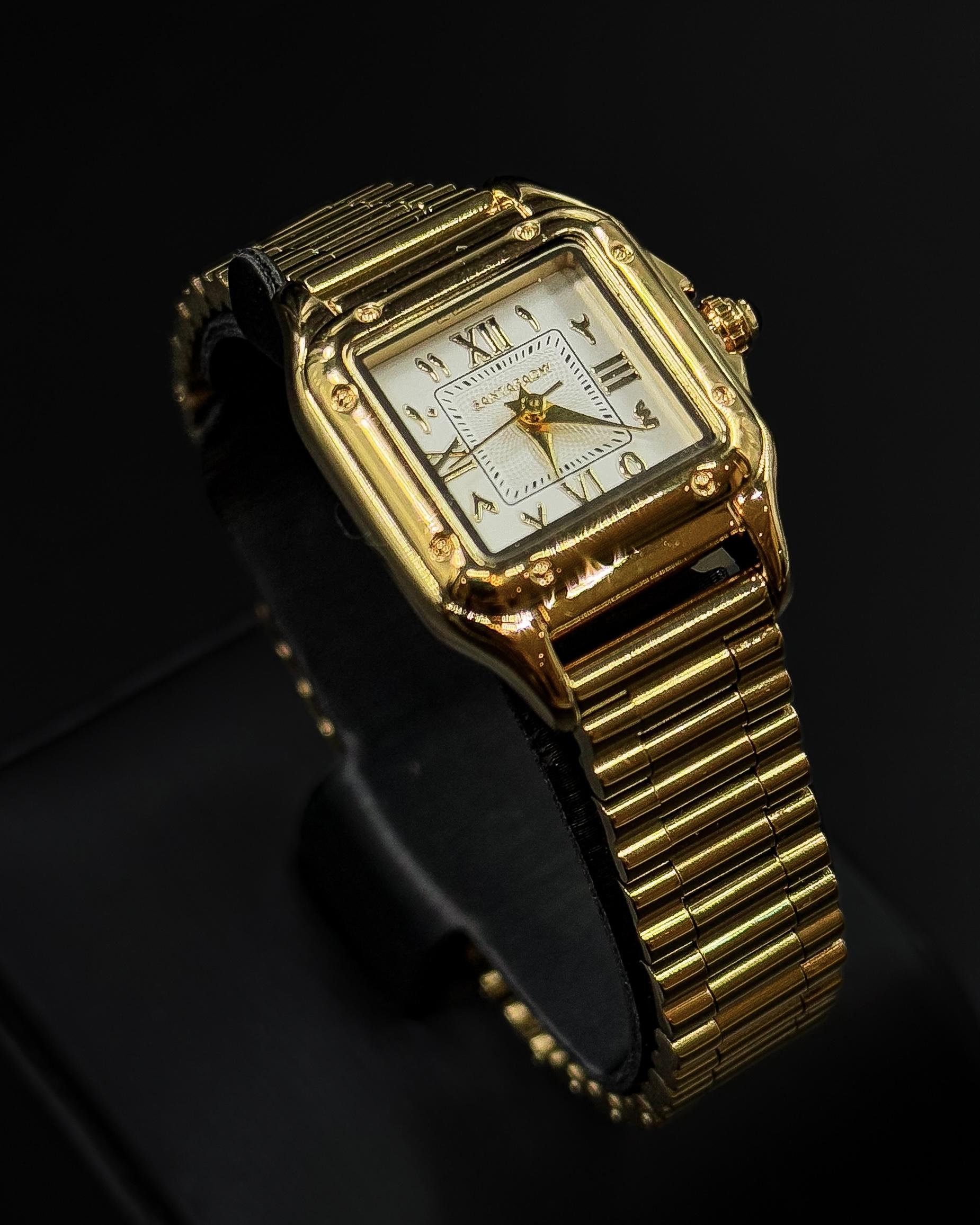 Elegant women's everyday watch with a square frame