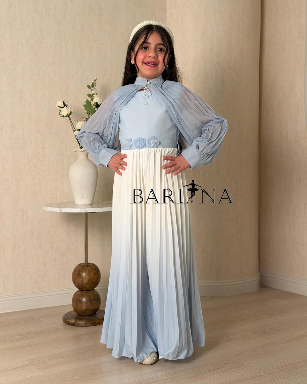Girls' two-piece jumpsuit in color gradients