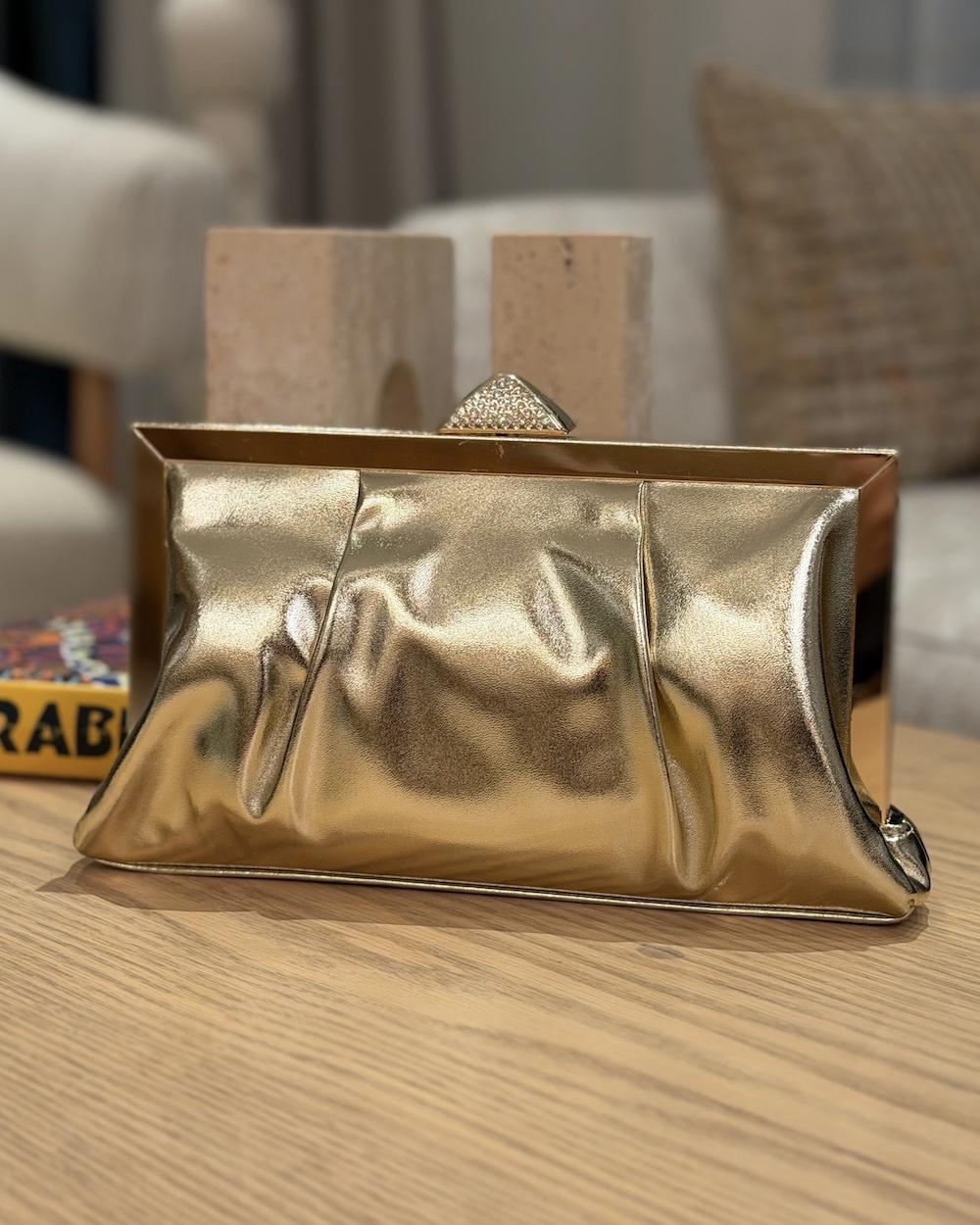 Luxury evening bag with a soft satin design