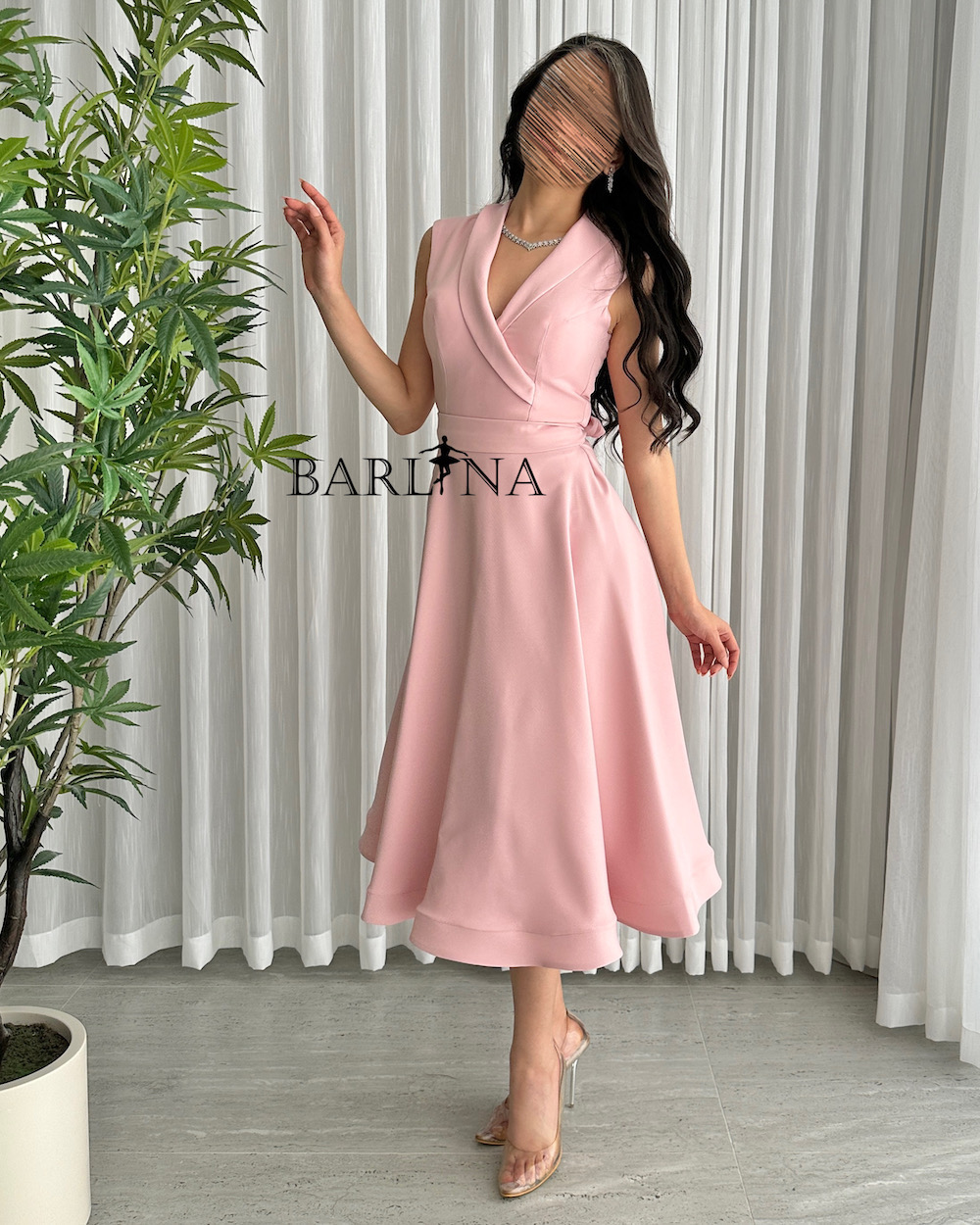 sachin and babi light blue dress Amoris T701 Prom Dress - Light Pink main image 0