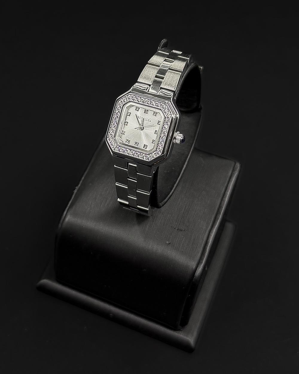 Elegant women's watch with a classic square design