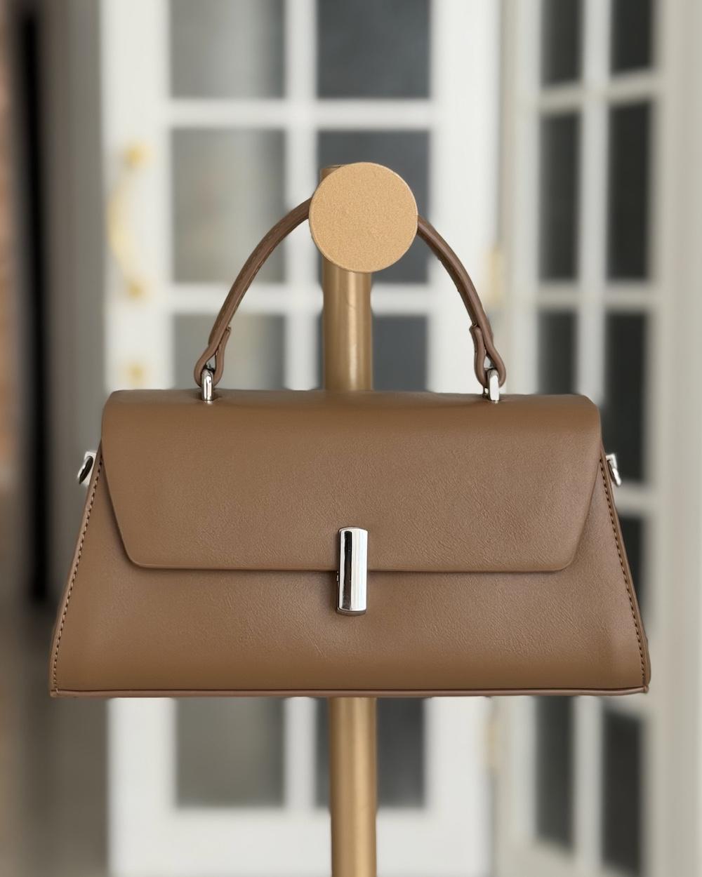 Luxury bag with soft leather and front flap