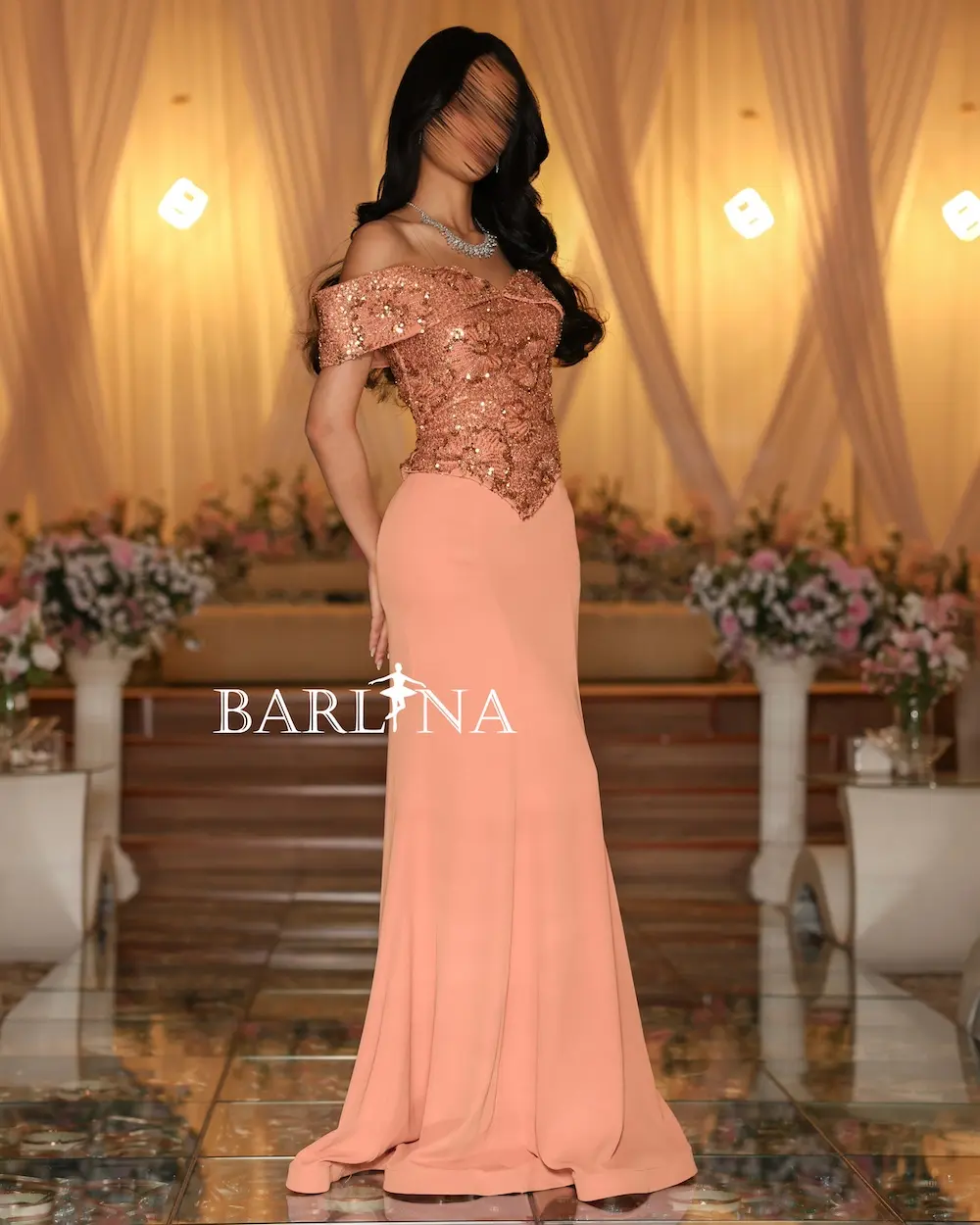 v neck mermaid prom dress Sparkly Mermaid Deep V Neck Blue Sequins Lace Long Prom Dresses with Slit  AB101101