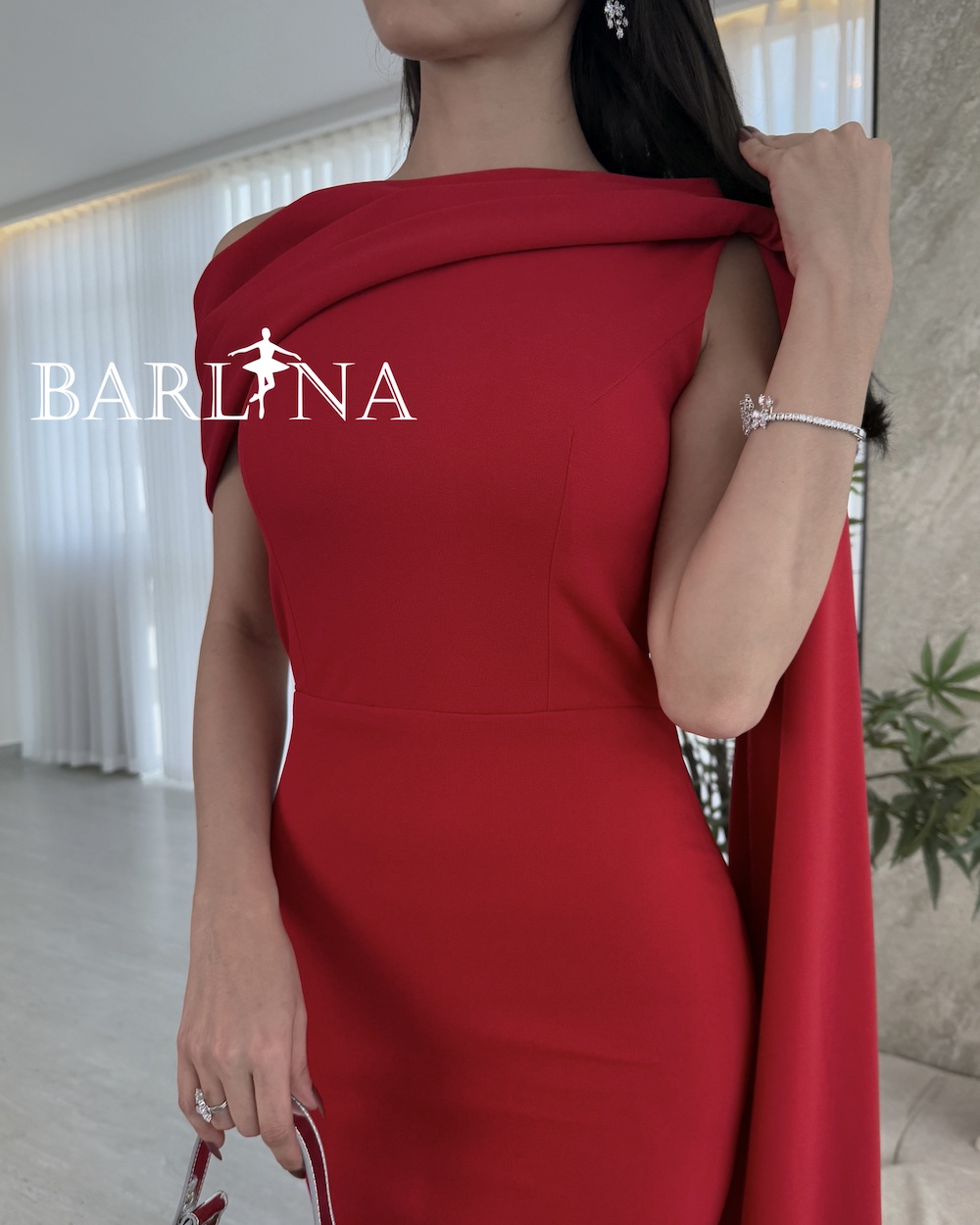 strapless open back dress LAUREN RALPH LAUREN Satin One-Shoulder Cocktail Dress main image 0