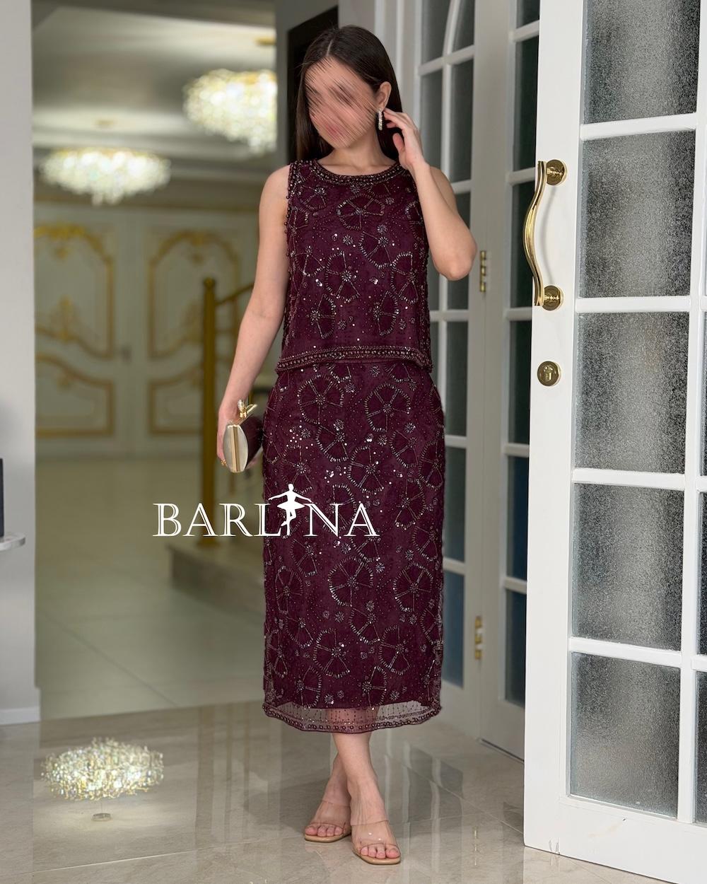 Women's set fully embroidered with beads