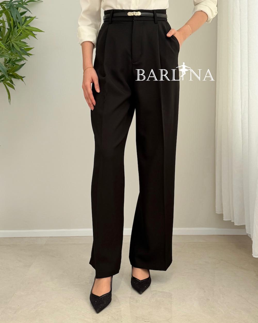 Stylish women's trousers with front pleats
