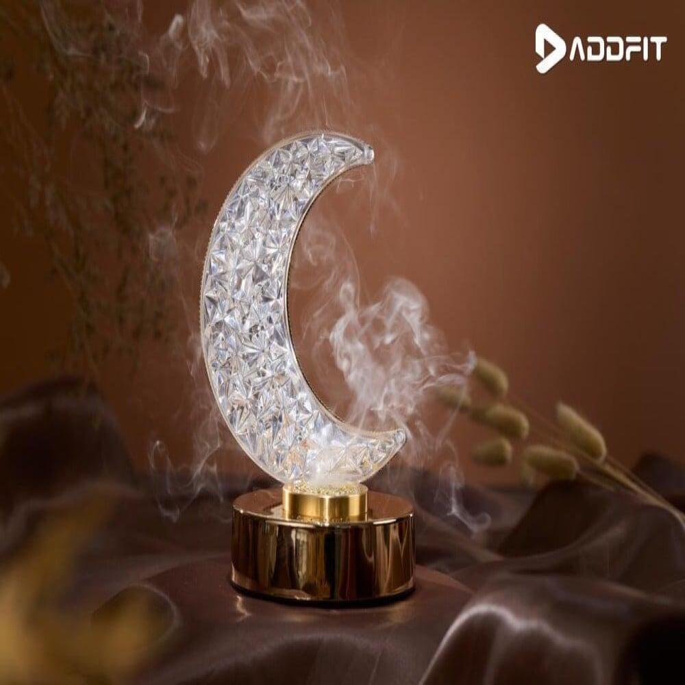 مبخرة اضاءة كريستالية على شكل هلال 3ألوان من ADDFIT
