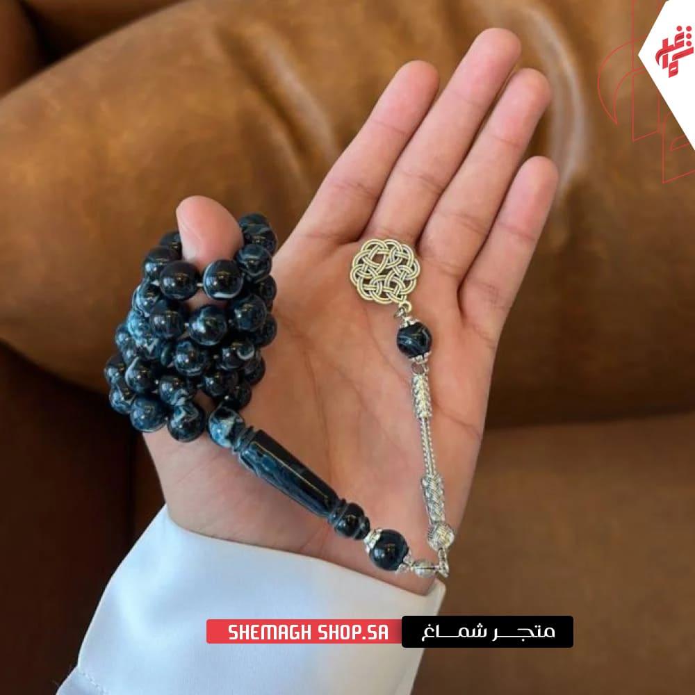 سبحة بكلايت اسود مخلوط