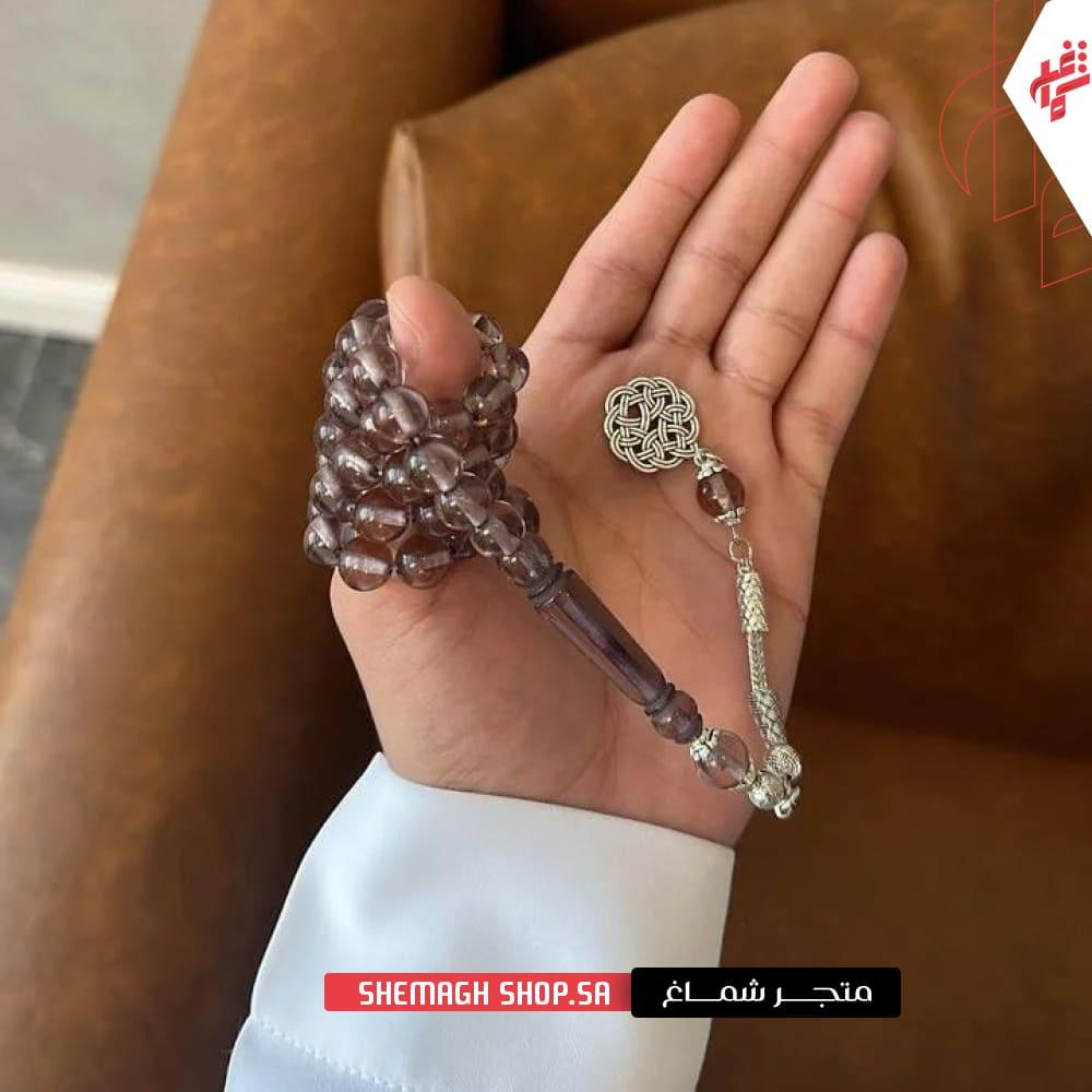 سبحة بكلايت شفاف