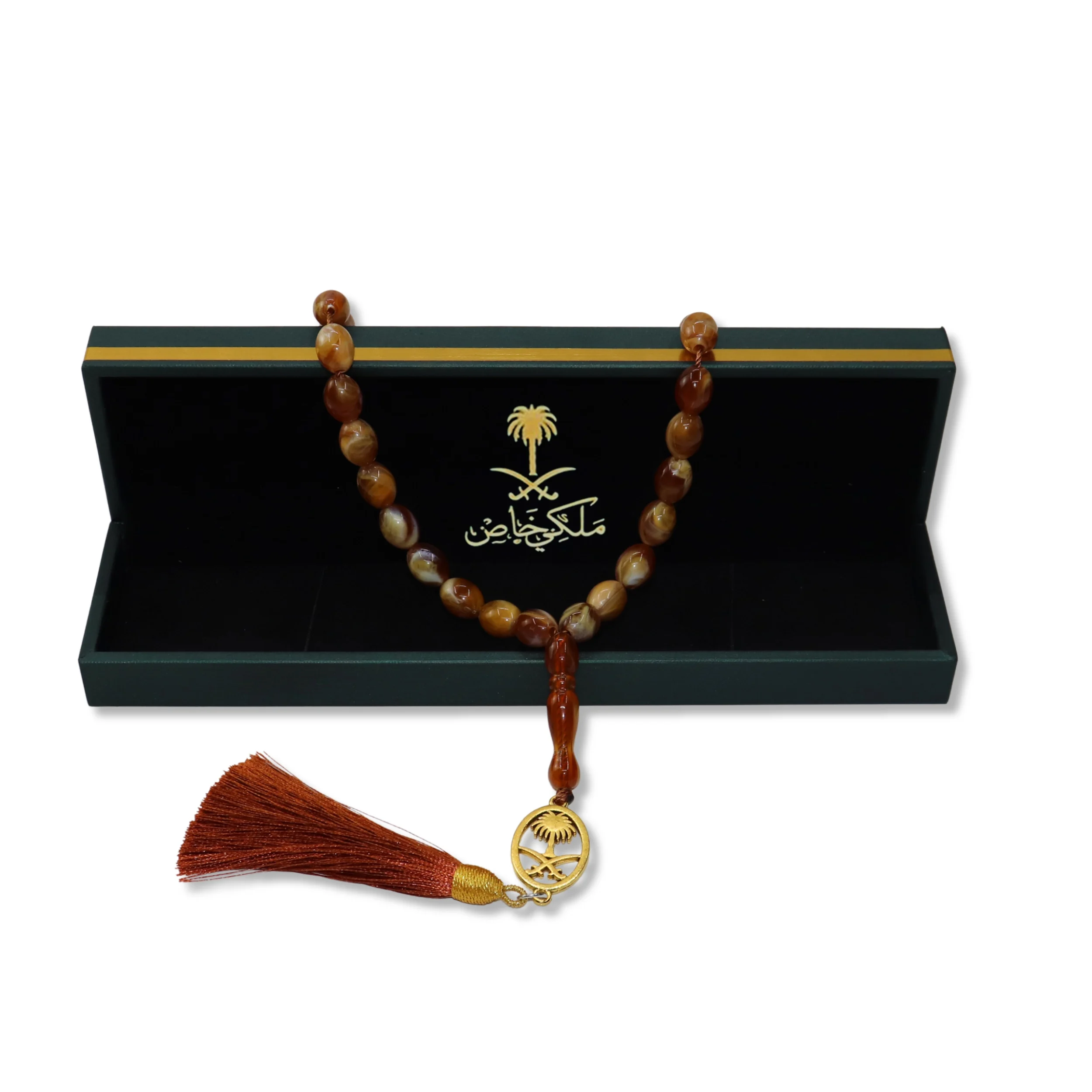 سبحة رجالية ماركة ملكي خاص لون بيج