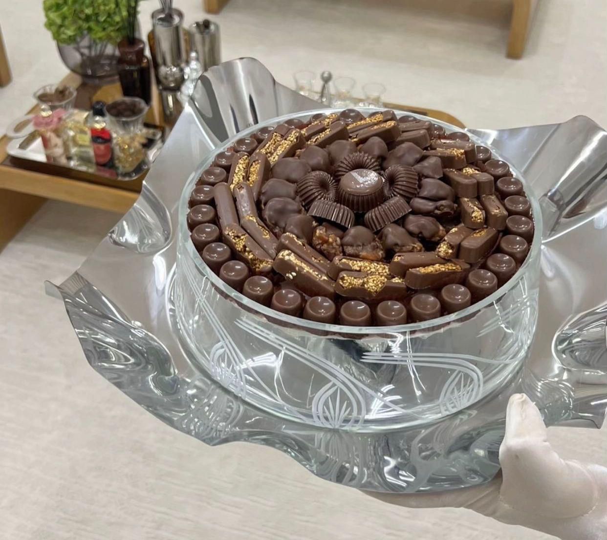 صينيه تقديم فاخره حجم كبير