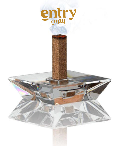 مبخرة بقاعدة كريستال فاخرة