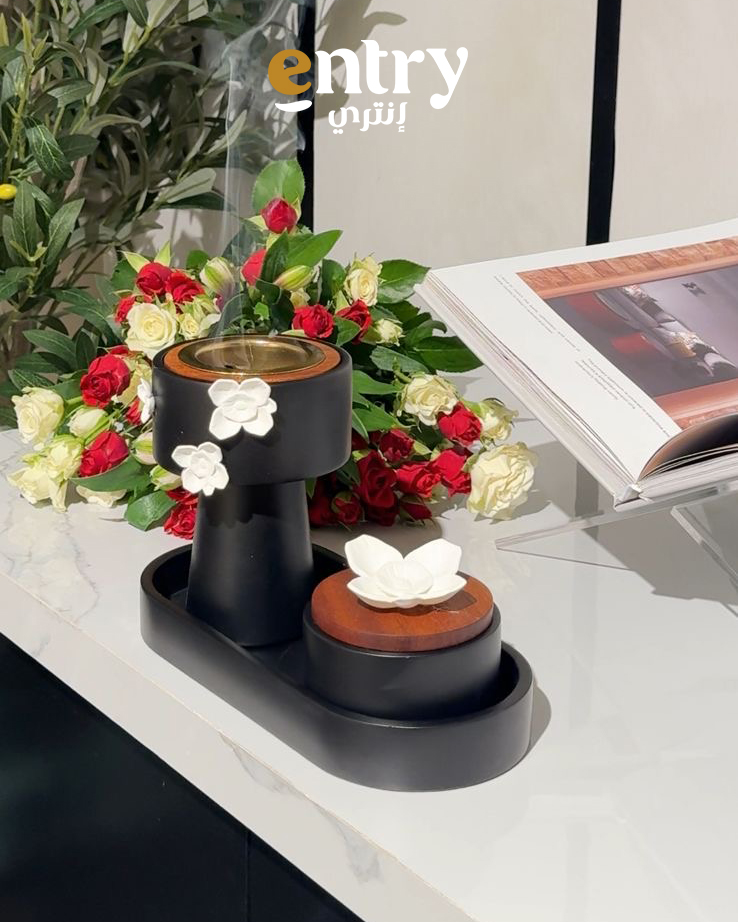 مبخرة طقم عبق اسود