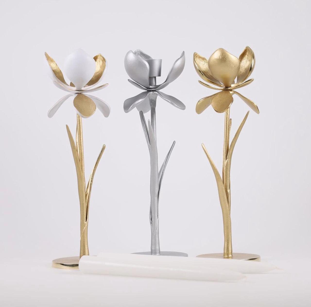 شمعدان ذهبي IRIS Candle Holders