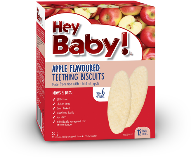 HEY BABY Apple Teething Biscuits