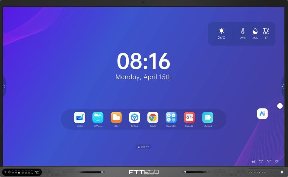 شاشة FTTEGO RK3588 تفاعلية 86 