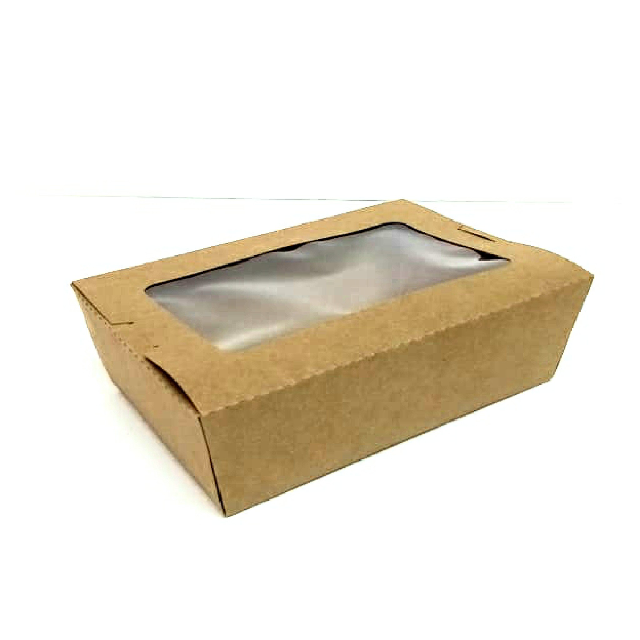 علب ورق بني بنافذة (12 حبة)