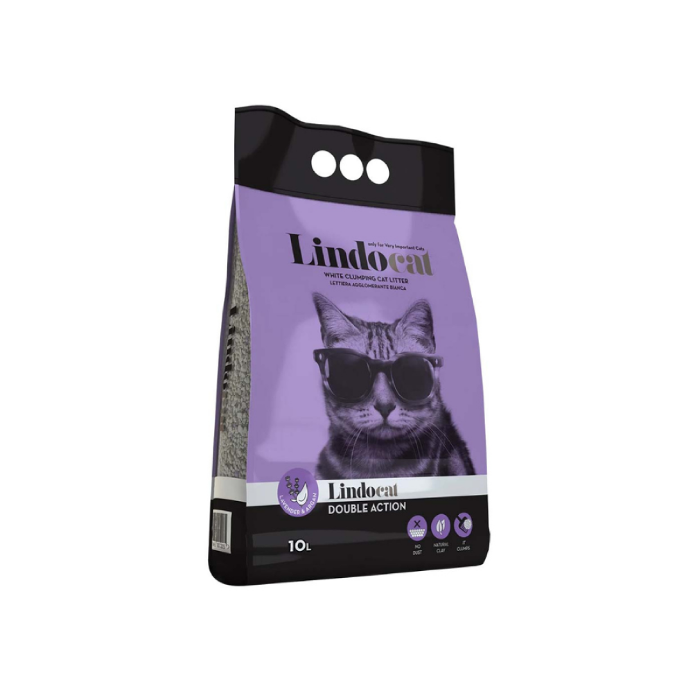 ليندو كات العطر المزدوج رمل  للقطط 