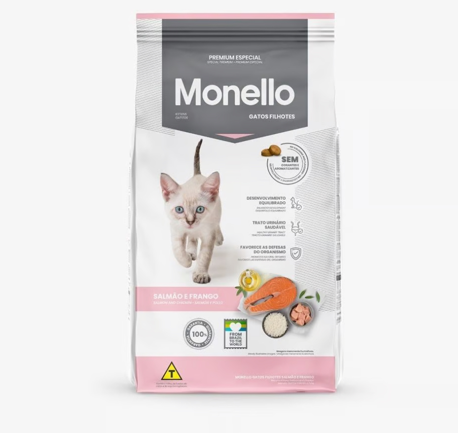 Monello Kitten Dry Food, Salmon & Chicken - 1kg