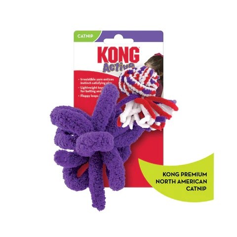 Cat Active Rope Cat Toy - Red and Purple  - pets toys