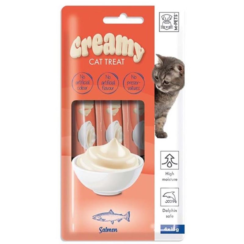 creamy treat for cats salmon flavor 15g