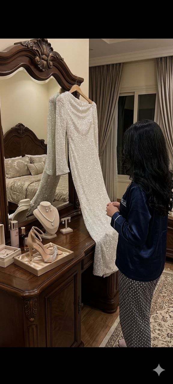  الفستان الترند للمريم الناصر  