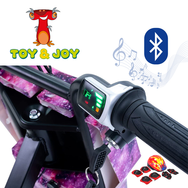 سكوتر كهربائي للبنات 360 درجة - Toy&amp;Joy - لون وردي (36 فولت)