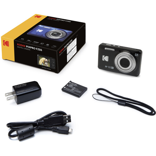 كوداك Kodak PIXPRO FZ55 Digital Camera (Black)