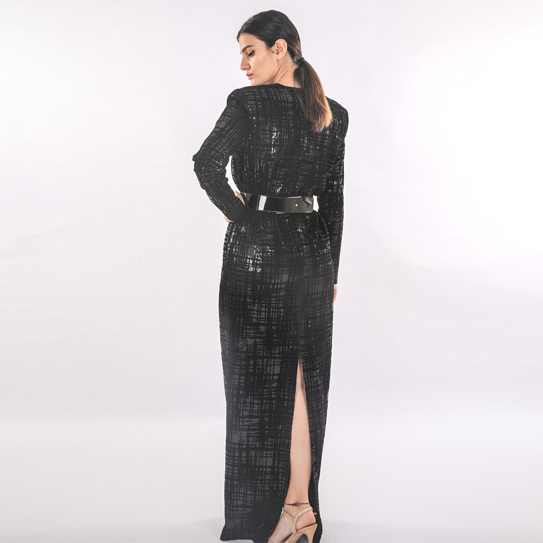 فستان سهره ماكسي أسود