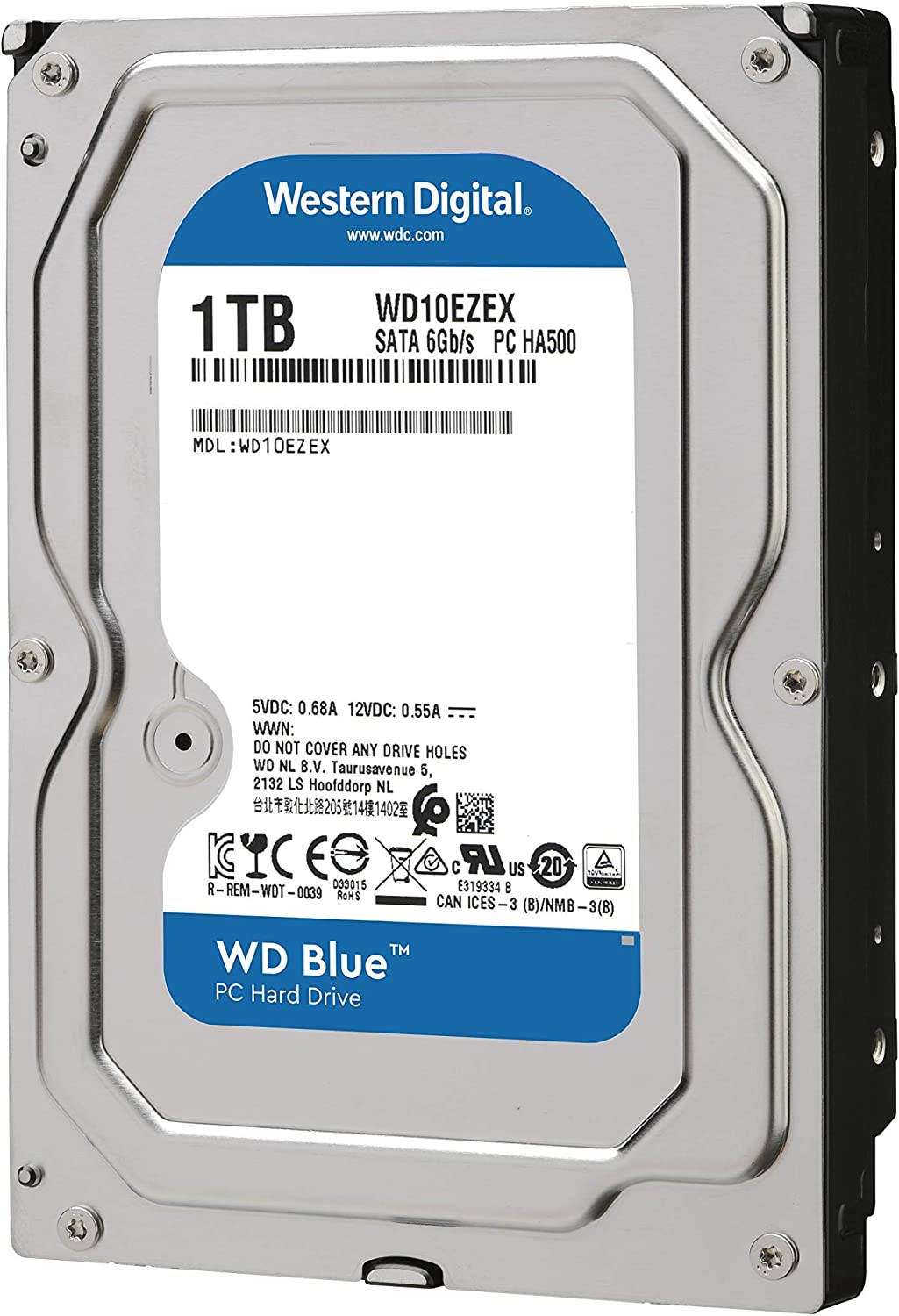 هارد ديسك Desktop داخلي من شركة WD موديل WD 7200 64mb 3.5 6gb BLUE 1T