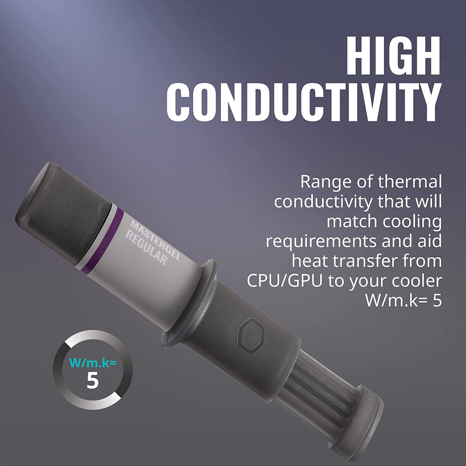 معجون توصيل الحرارة MASTERGEL REGULAR من شركة Cooler Master ومسحة تنظيف بكمية 4 جرام