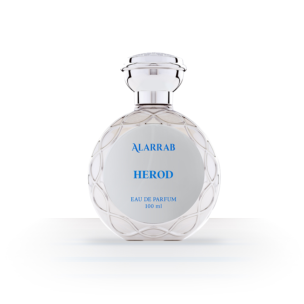 زجاجة عطر هيرود من عطور العراب الرجالية ذات تصميم فضي ساحر بسعة 100ml
