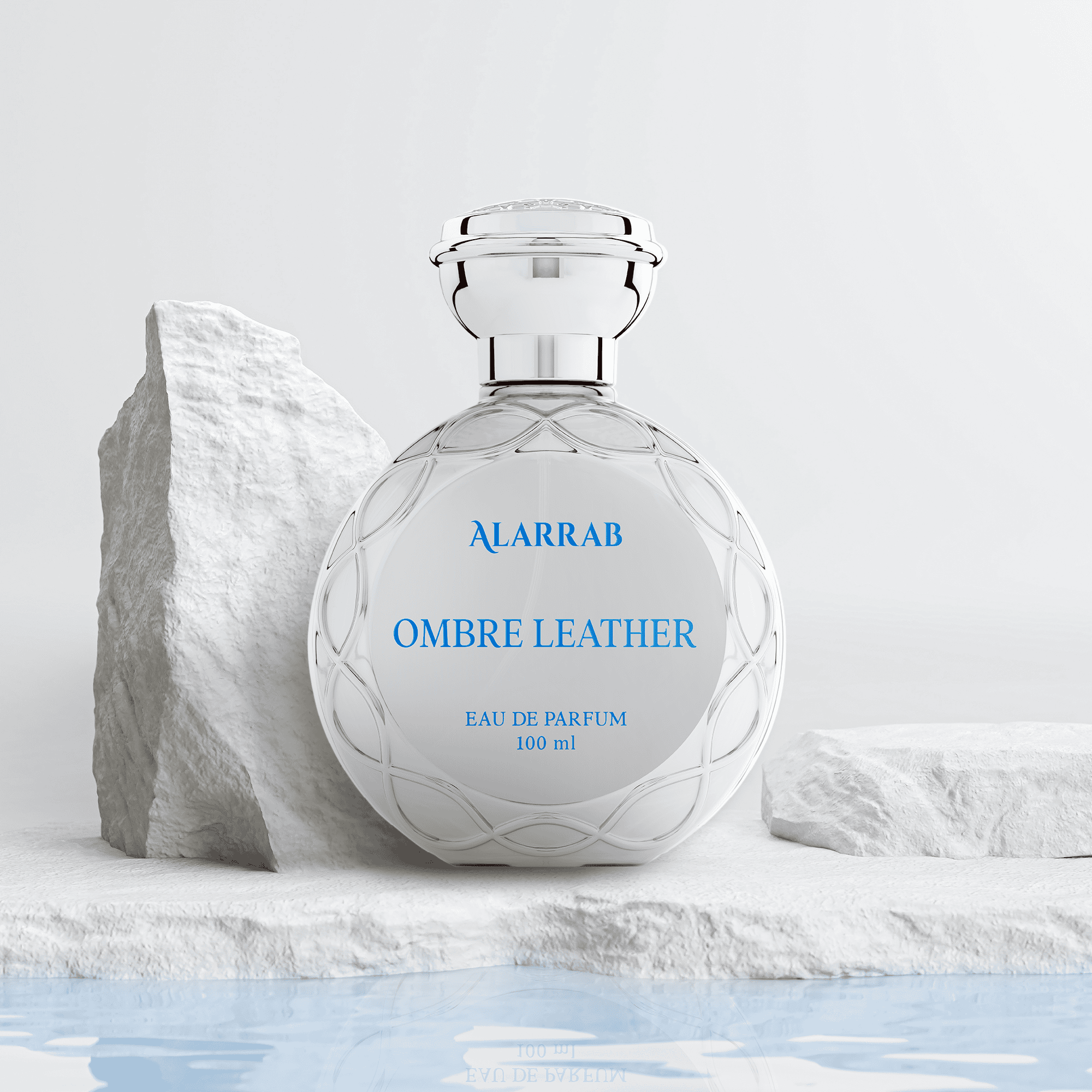 علبة عطر العراب اومبر لذر عطر فاخر من الجلود والباتشولي والياسمين