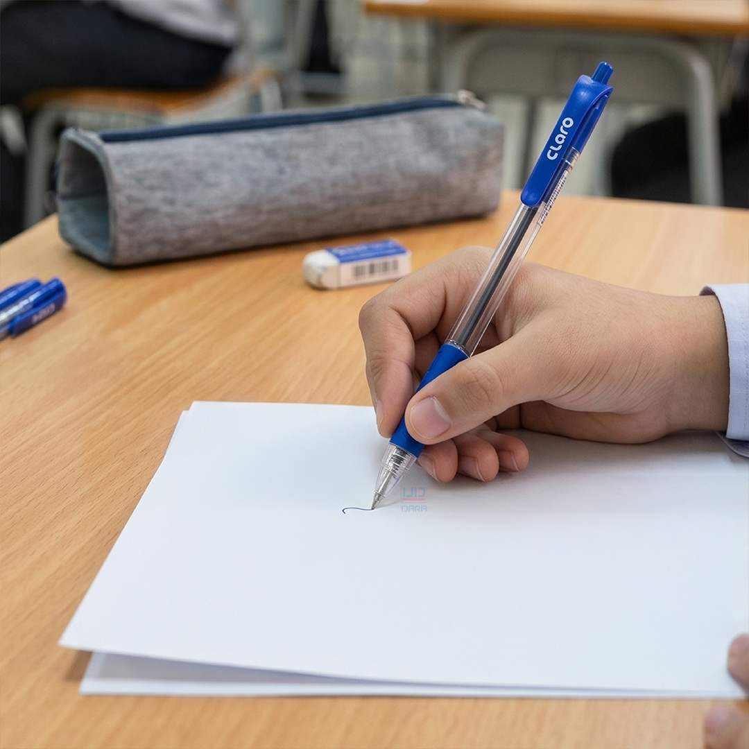اقلام حبر جاف أزرق تريون ضغاط , كلارو