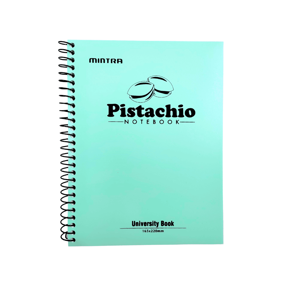 دفتر ملاحظات سلك 100 ورقة PISTACHIO