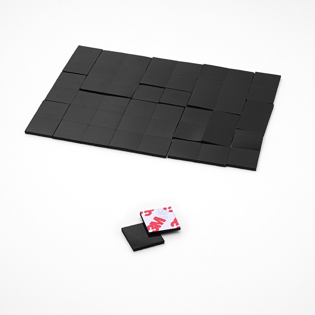 Adhesive Magnetic Square Set 2x2 cm 50 pcs