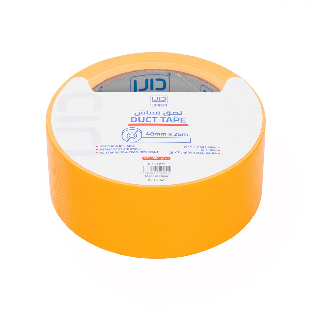 شطرطون قماش لاصق أصفر 25 متر , دارا