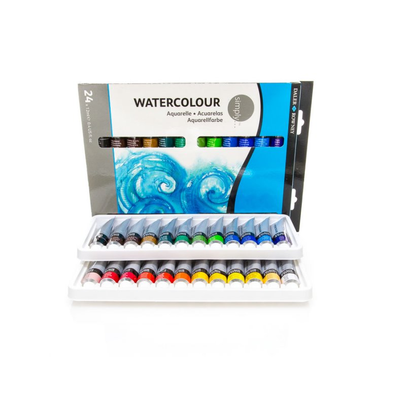 Daler Rowney, Simply Watercolour 24x12ml